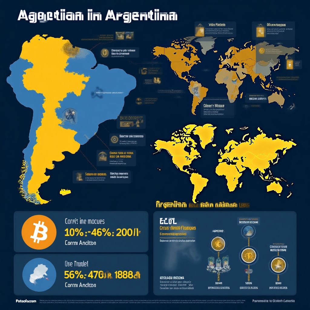 Infografía sobre adopción de criptomonedas en Argentina